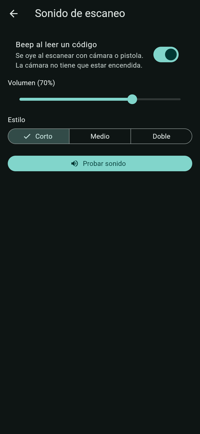 7 · Sonido de escaneo